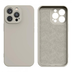 Viedtālruņa aizmugurējais vāciņš Apple iPhone 14 Pro Silicone case Beige