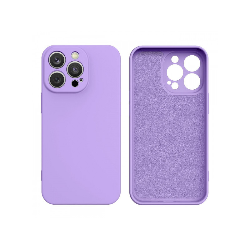 Viedtālruņa aizmugurējais vāciņš Samsung Galaxy A12 Silicone case Purpura