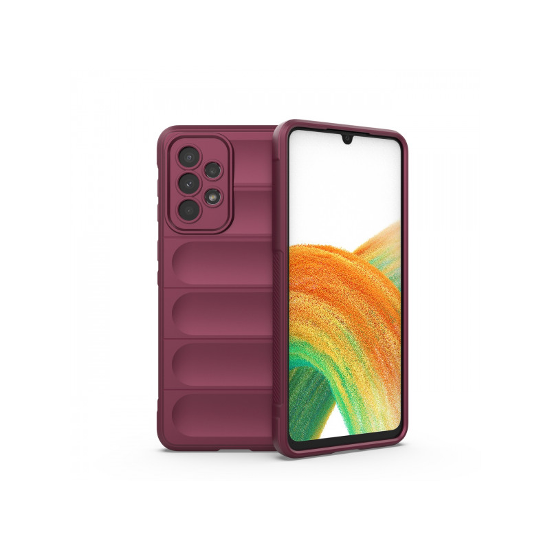 Viedtālruņa aizmugurējais vāciņš Apple iPhone 14 Pro Max Magic Shield Burgundijas