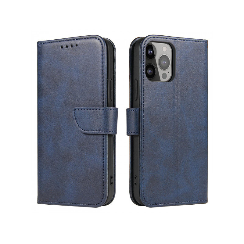 Viedtālruņa atveramais maciņš Samsung Galaxy A34 5G Magnet case Zila