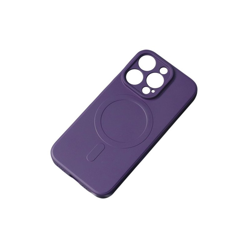 Viedtālruņa aizmugurējais vāciņš Apple Iphone 15 MagSilicone Purple