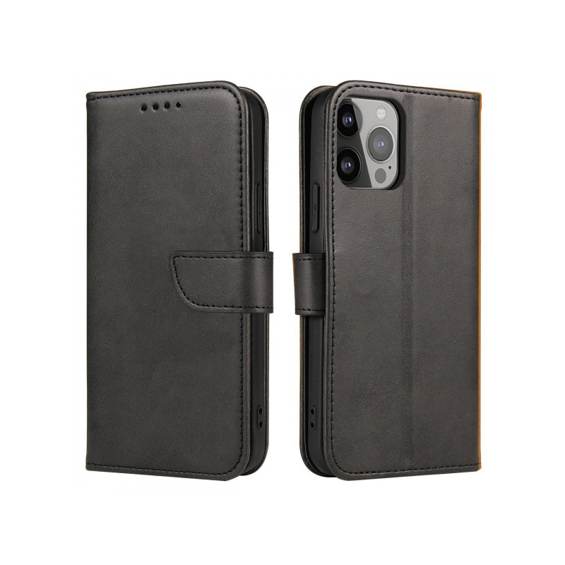 Viedtālruņa atveramais maciņš Samsung Galaxy S24 Magnet case Melna