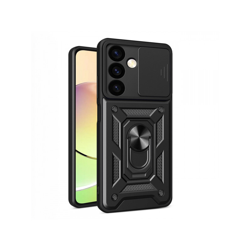 Viedtālruņa aizmugurējais vāciņš Samsung Galaxy A05S CamShield Armor Melna