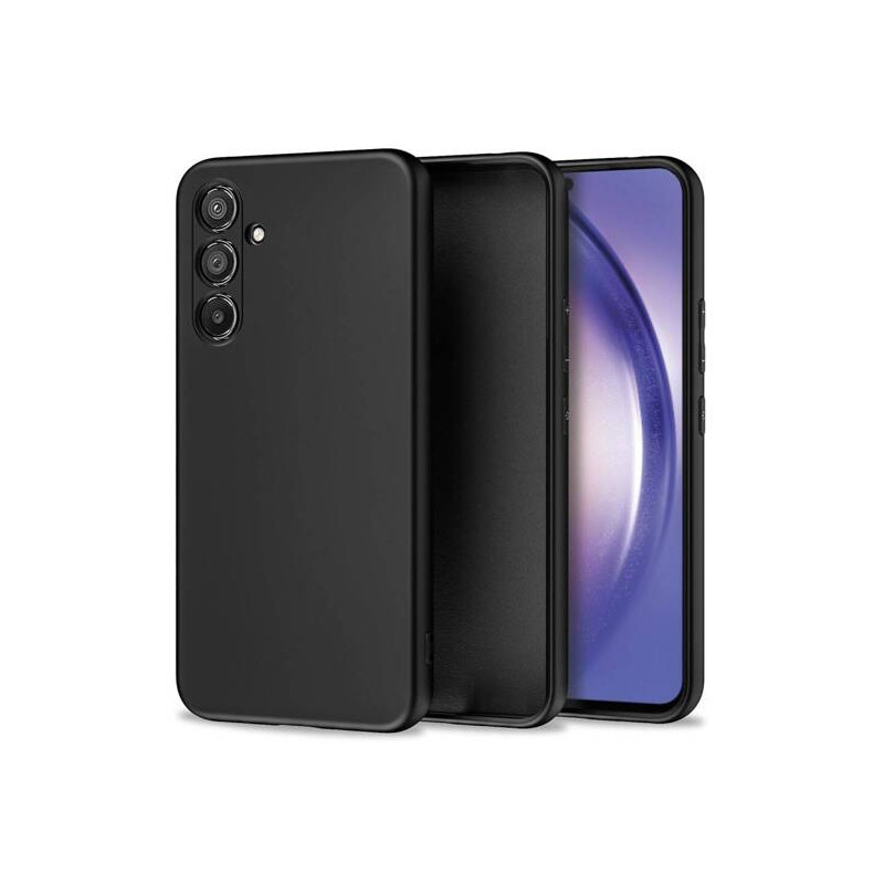 Viedtālruņa aizmugurējais vāciņš Samsung Galaxy A54 5G Silicon Melna