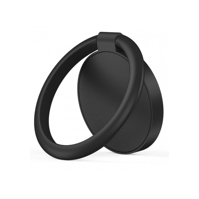 Viedtālruņa pirkstu turētājs Magnetic Phone Ring holder Melna