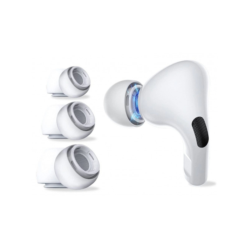 Austiņu rezerves daļas Ear Tips for AirPods Pro S / M / L Balta