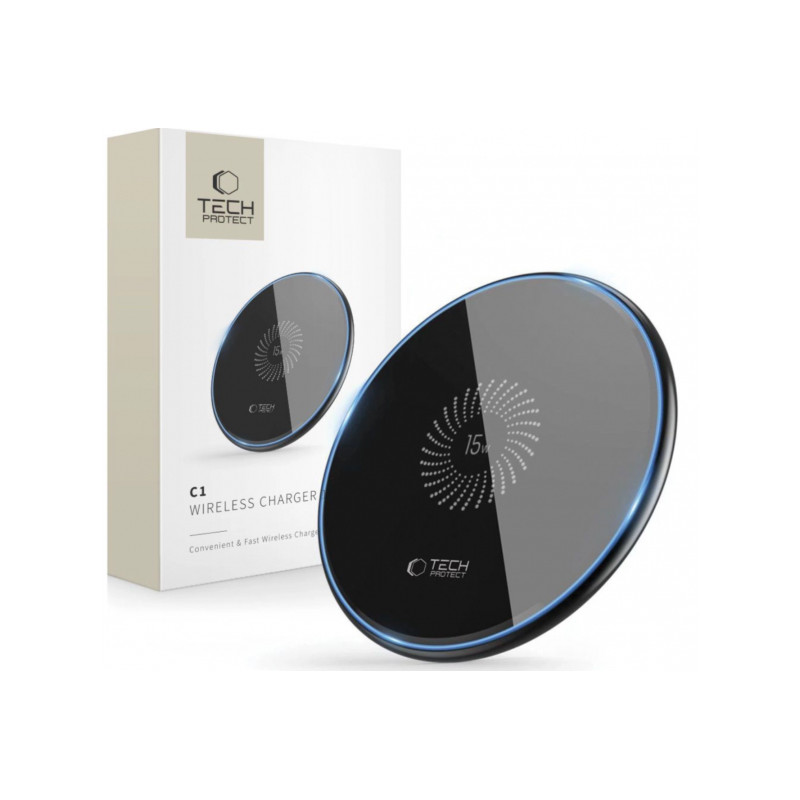 Juhtmevaba laadija 15W induktiivne laadija Must