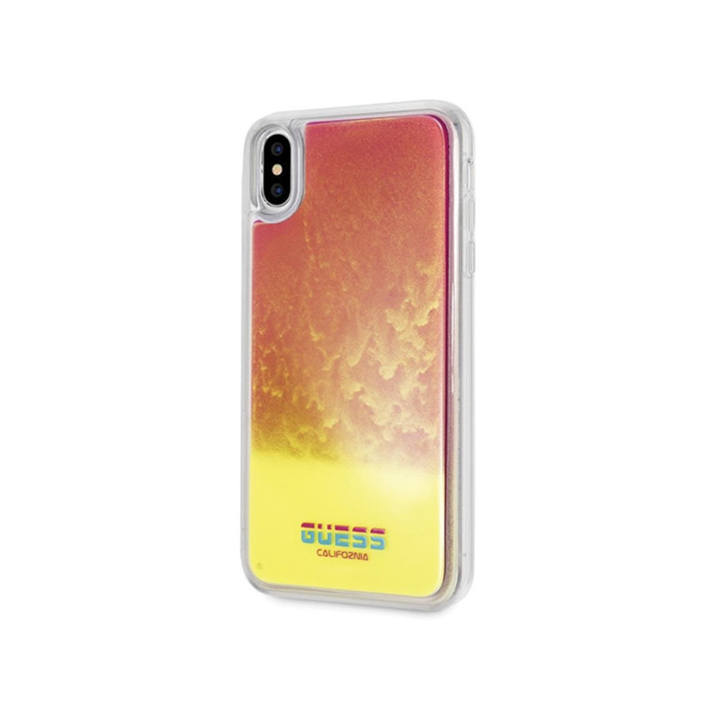 Viedtālruņa aizmugurējais vāciņš Apple iPhone XS Max Glow in the Dark GUHCI65GLCPI Pink, With Design
