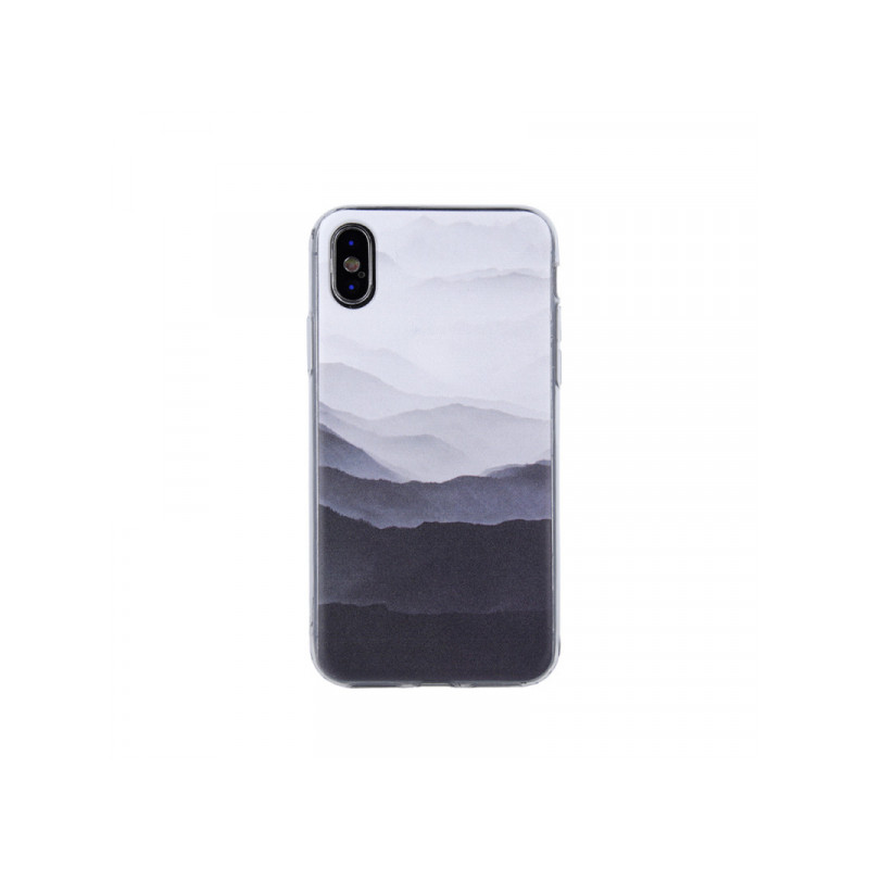 Viedtālruņa aizmugurējais vāciņš Huawei P30 Lite Ultra Trendy Nature 1 Pelēka, Ar Dizainu