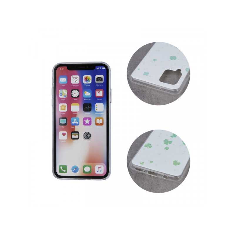 Viedtālruņa aizmugurējais vāciņš Huawei P30 Lite Ultra Trendy Mint2 Balta, Ar Dizainu