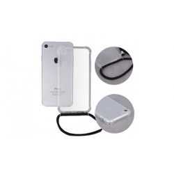 Viedtālruņa aizmugurējais vāciņš Xiaomi Redmi 9C Neck Strap Black, Transparent