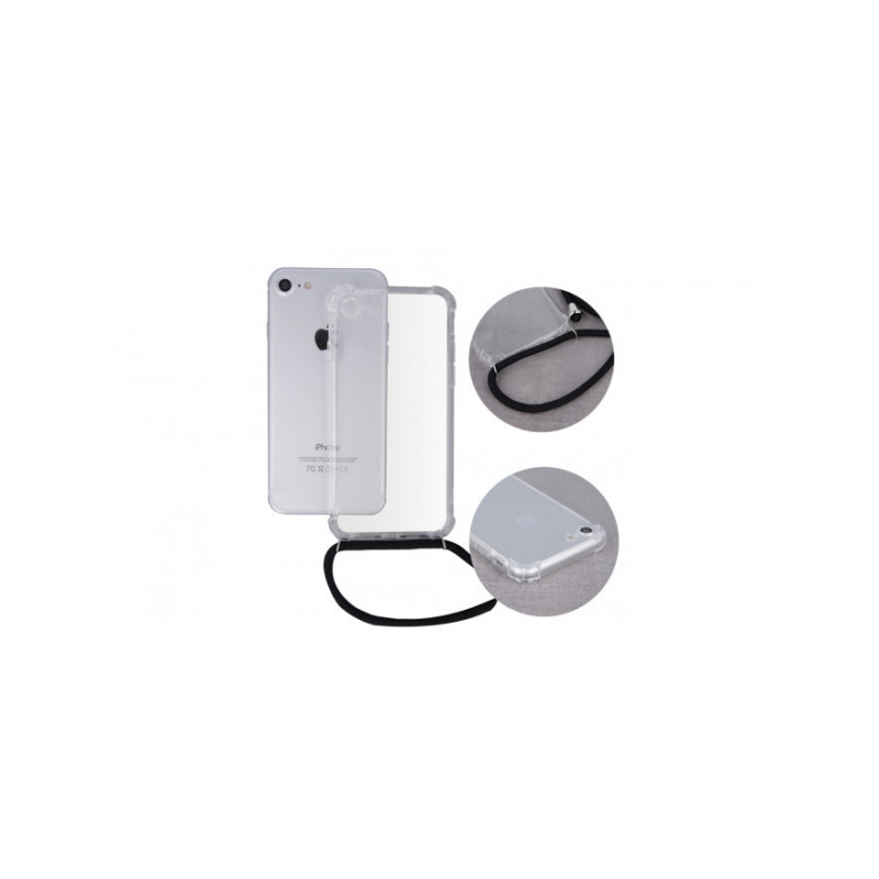 Nutitelefoni tagakaas Xiaomi Redmi 9C Kaelarihm Must, Läbipaistev