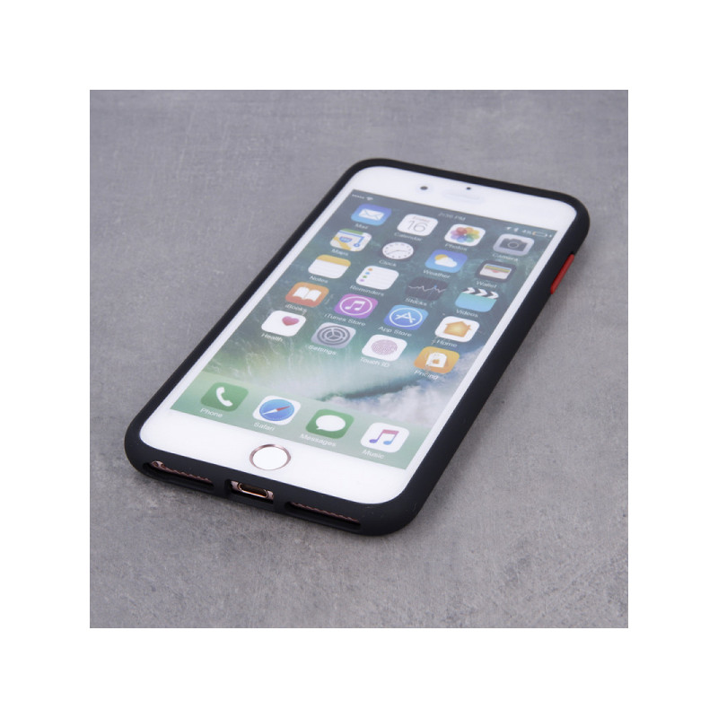 Viedtālruņa aizmugurējais vāciņš Samsung Galaxy A32 5G Colored Buttons Melna, Caurspīdīga