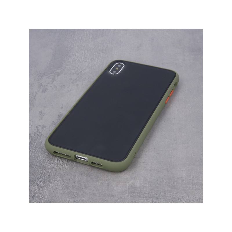 Viedtālruņa aizmugurējais vāciņš Samsung Galaxy A72 / A72 5G Colored Buttons Green, Transparent