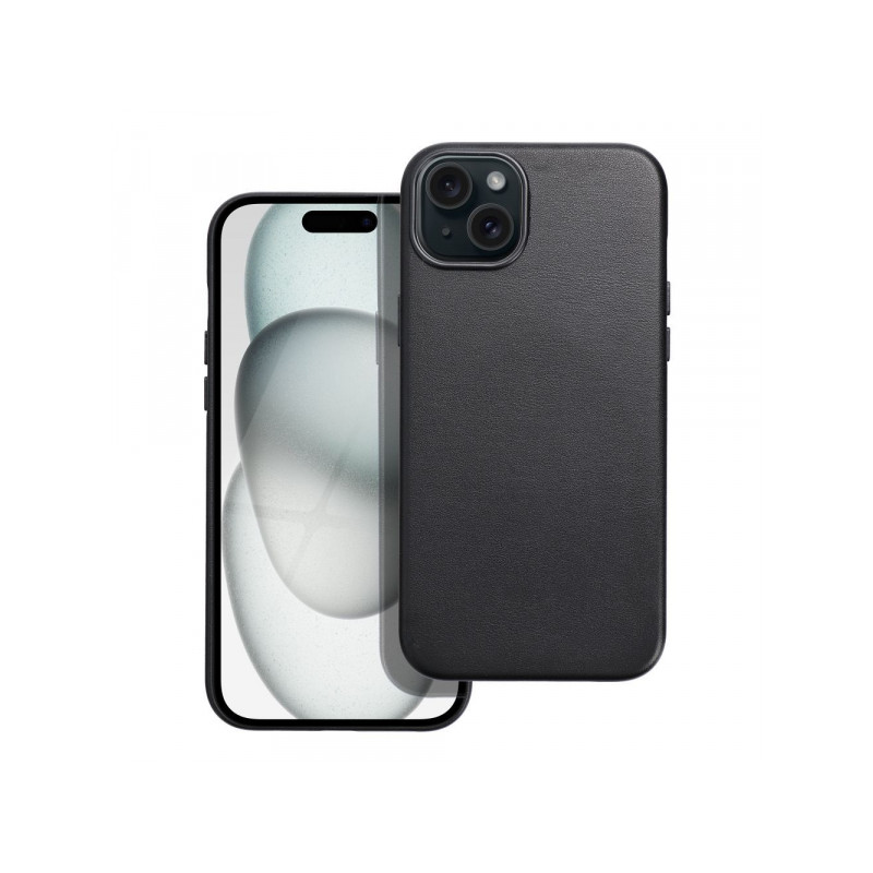 Nutitelefoni tagakaas Õun iPhone 14 Pro Max Nahkne ajakiri Must