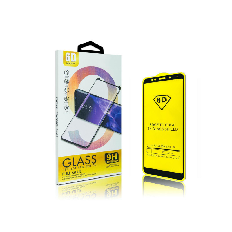 Viedtālruņa aizsargstikls Samsung Galaxy A41 Full Glue 6D Black