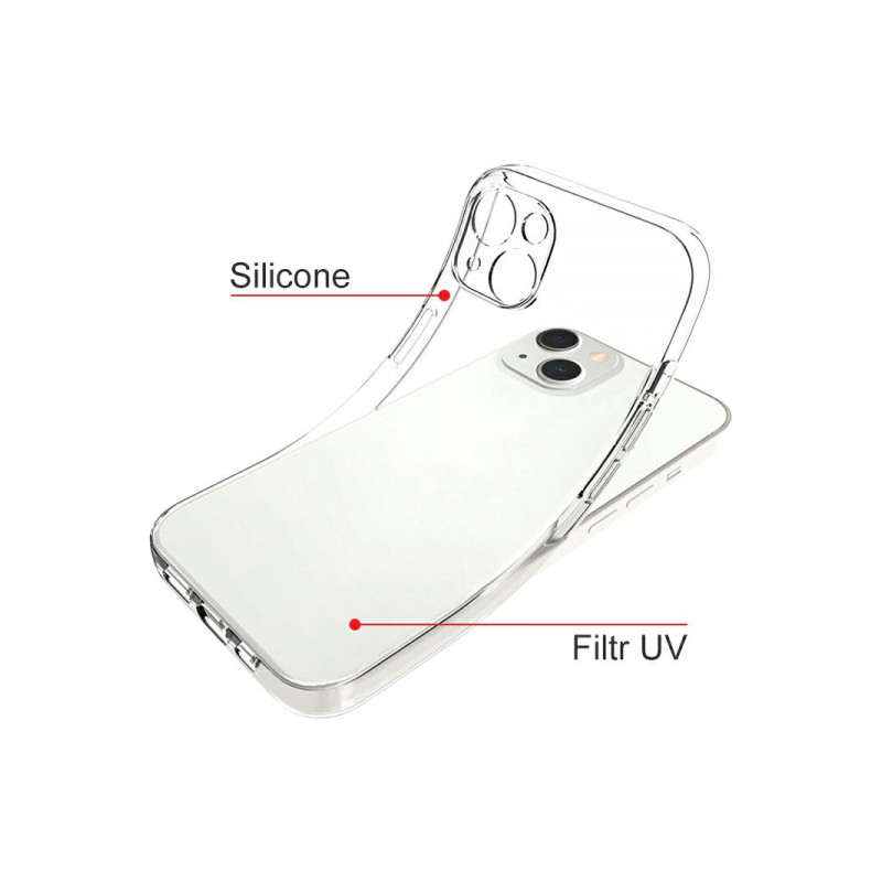 Viedtālruņa aizmugurējais vāciņš Apple iPhone XR BC Silikon 2.0mm Caurspīdīga