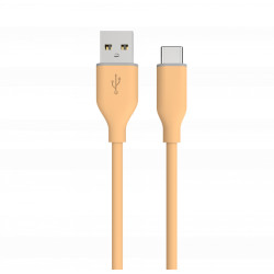 Kaabel Lahtiharutab Silicon USB-A-C-tüüpi ühenduspesa Oranž