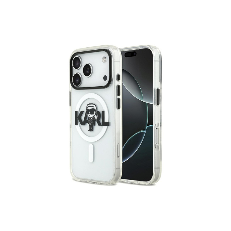 Nutitelefoni tagakaas Õun iPhone 17 Pro Max Sketch Logo Mag Läbipaistev