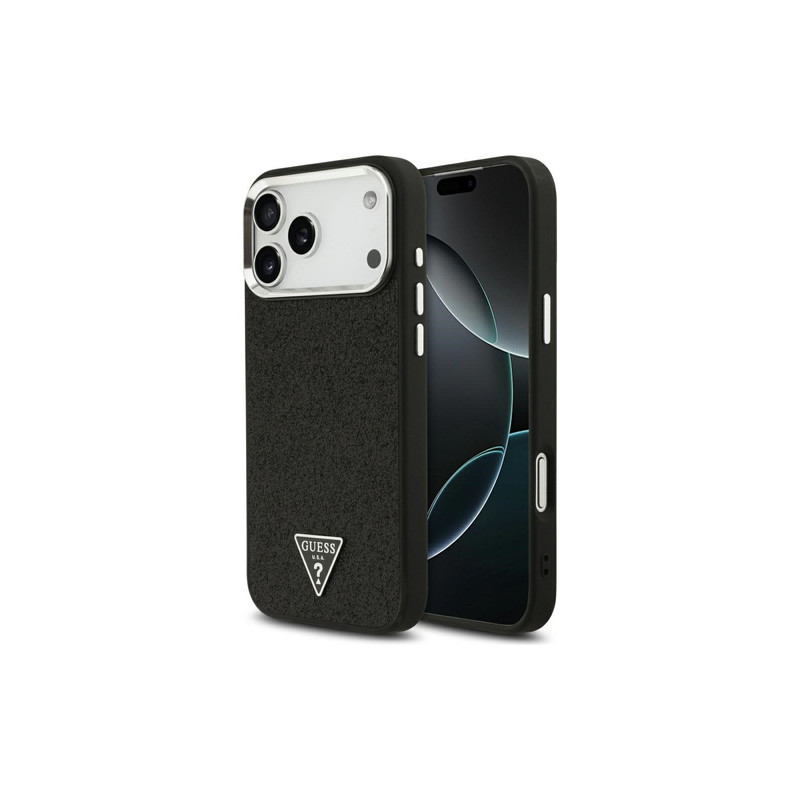 Viedtālruņa aizmugurējais vāciņš Apple iPhone 17 Pro Max Triangle Logo Mag Melna
