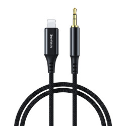 Audio kabelis Apple Lightning Aux 3.5mm AUX009 Melna