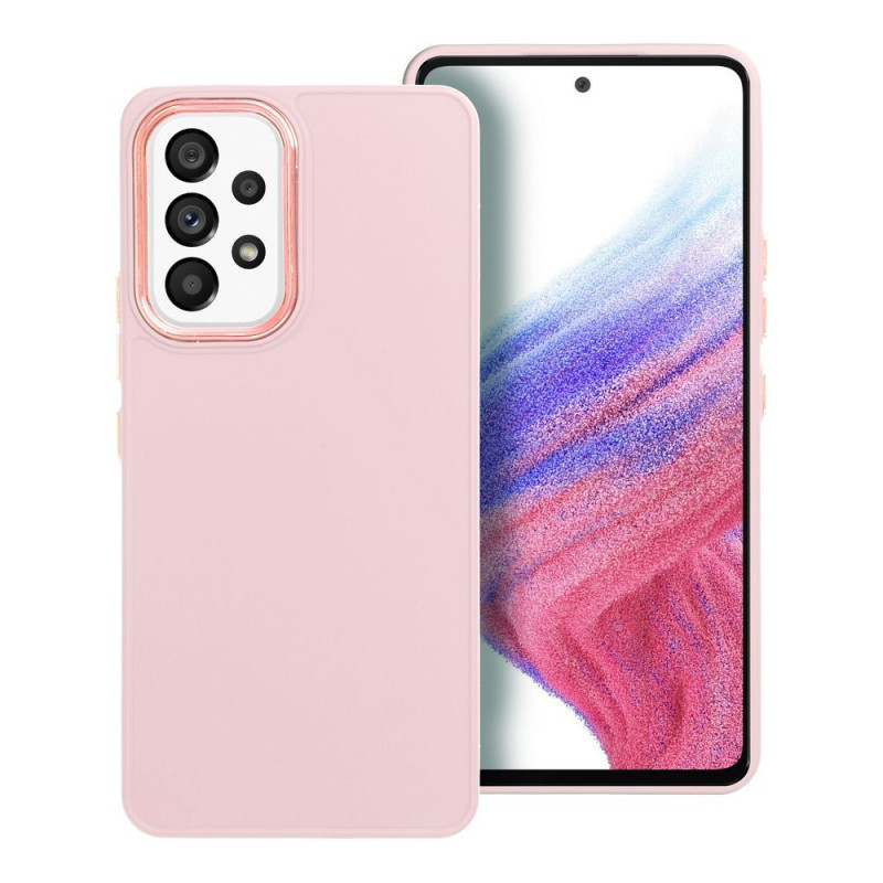 Viedtālruņa aizmugurējais vāciņš Samsung Galaxy A53 5G Frame case Rozā