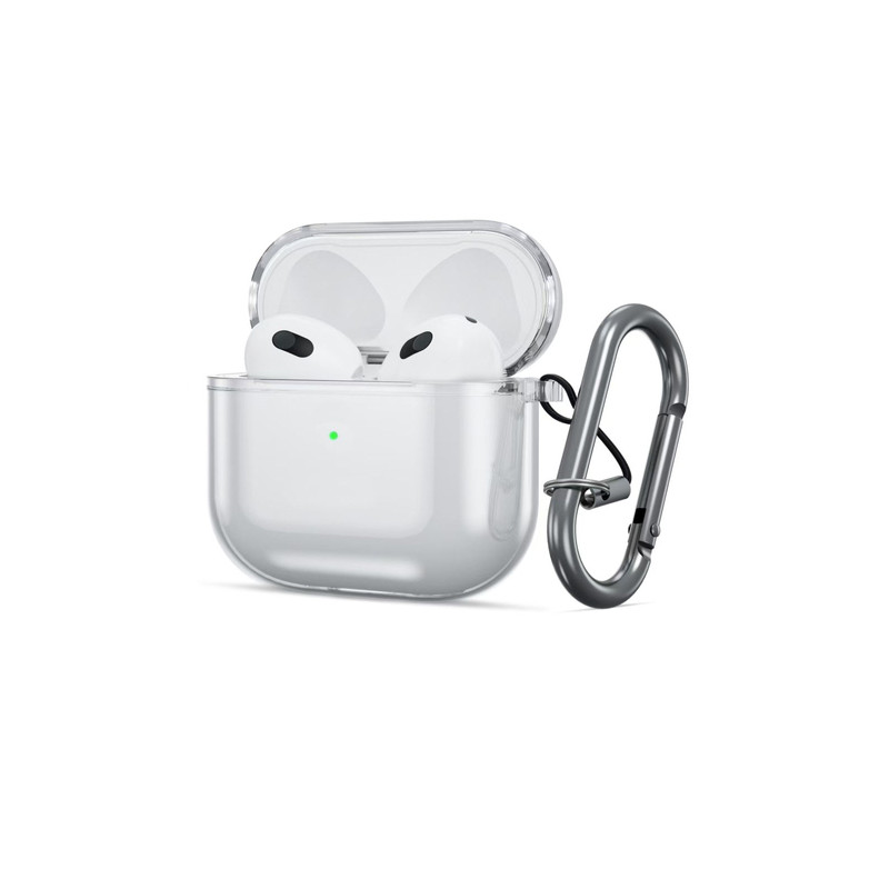 Juhtmevabade kõrvaklappide ümbris Õun Silikoonist ümbris konksuga Läbipaistev