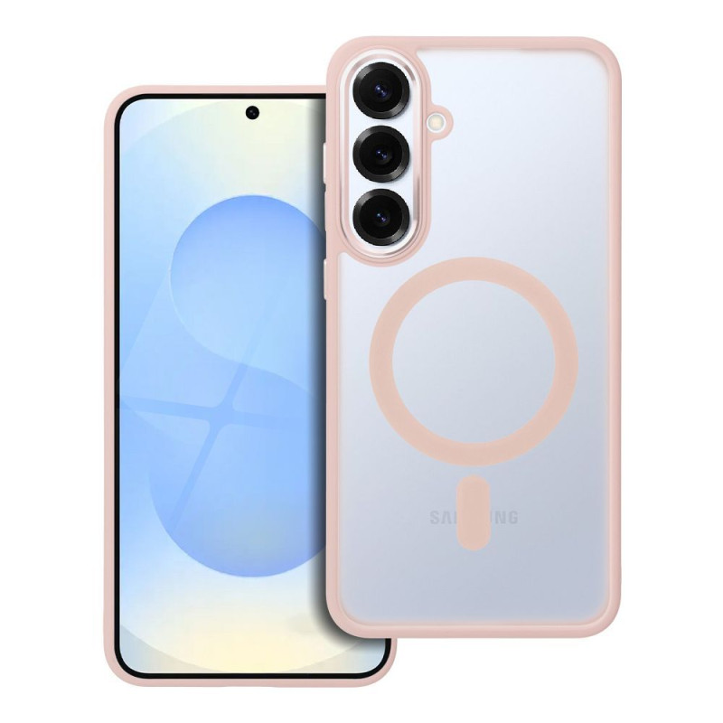 Nutitelefoni tagakaas Samsung Galaxy S25 Plus Matt Mag kate Roosa