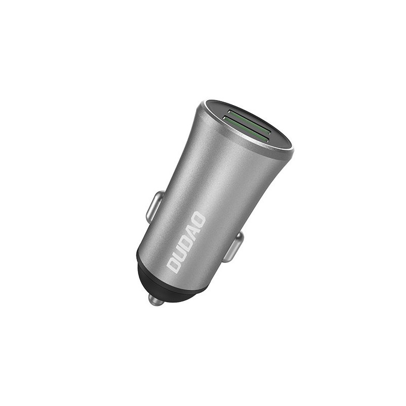 Auto lādētājs 3.4A car charger 2x USB R6S Silver