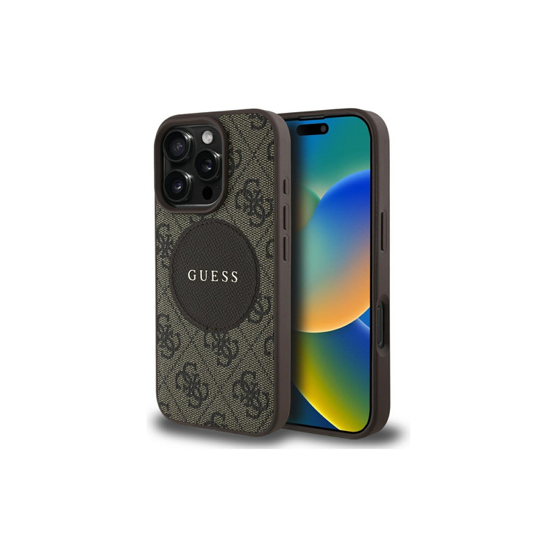 Viedtālruņa aizmugurējais vāciņš Apple iPhone 16 Pro Circle Brūna