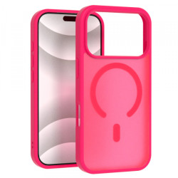 Viedtālruņa aizmugurējais vāciņš Apple Iphone 15 Matte MagSafe Case Bright Pink