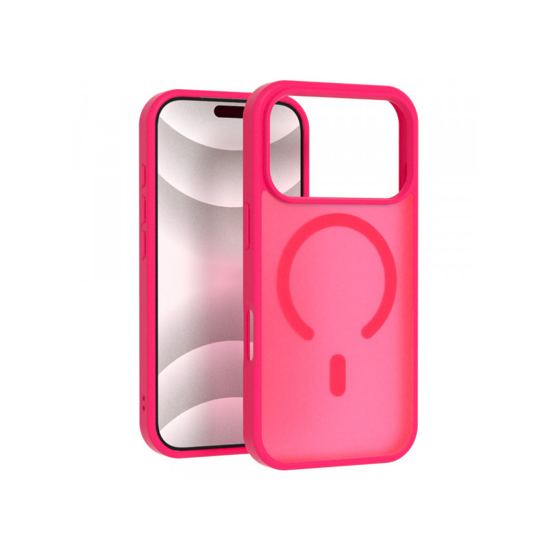 Viedtālruņa aizmugurējais vāciņš Apple Iphone 15 Matte MagSafe Case Bright Pink
