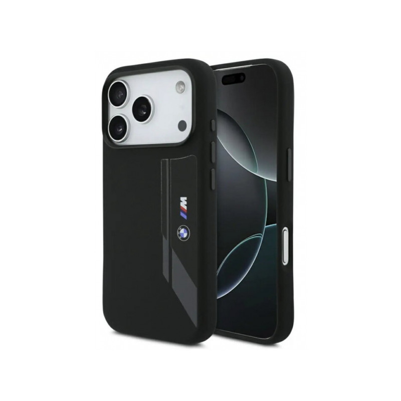 Viedtālruņa aizmugurējais vāciņš Apple iPhone 17 Pro M Logo Mag Melna