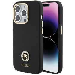 Viedtālruņa aizmugurējais vāciņš Apple iPhone 15 Pro Logo Strass 4G Black