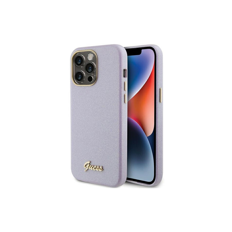 Viedtālruņa aizmugurējais vāciņš Apple iPhone 15 Pro Max Glossy Script Violeta