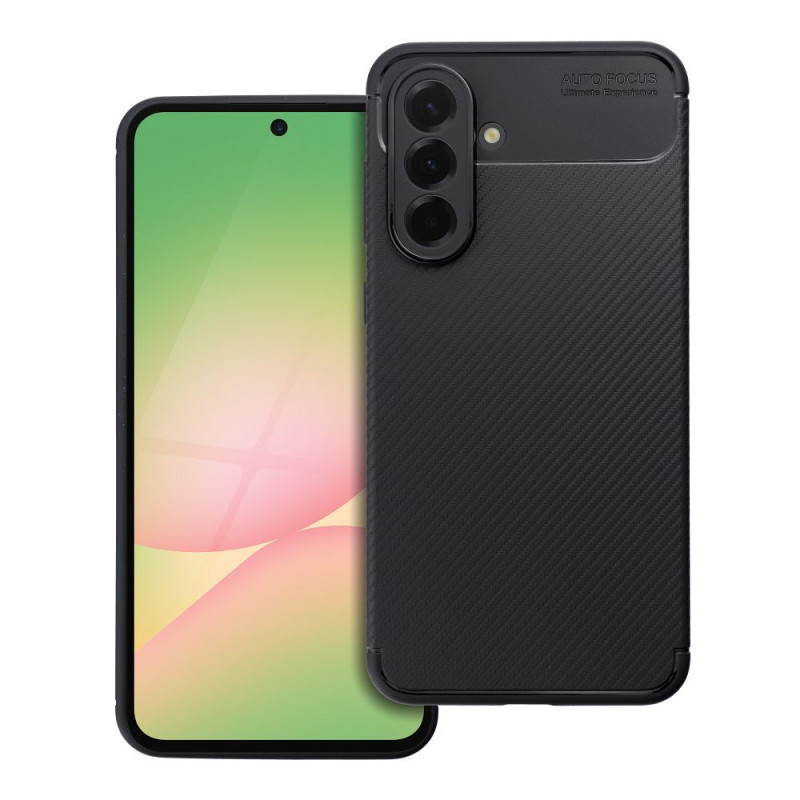 Viedtālruņa aizmugurējais vāciņš Samsung Galaxy A56 5G Carbon Premium Melna