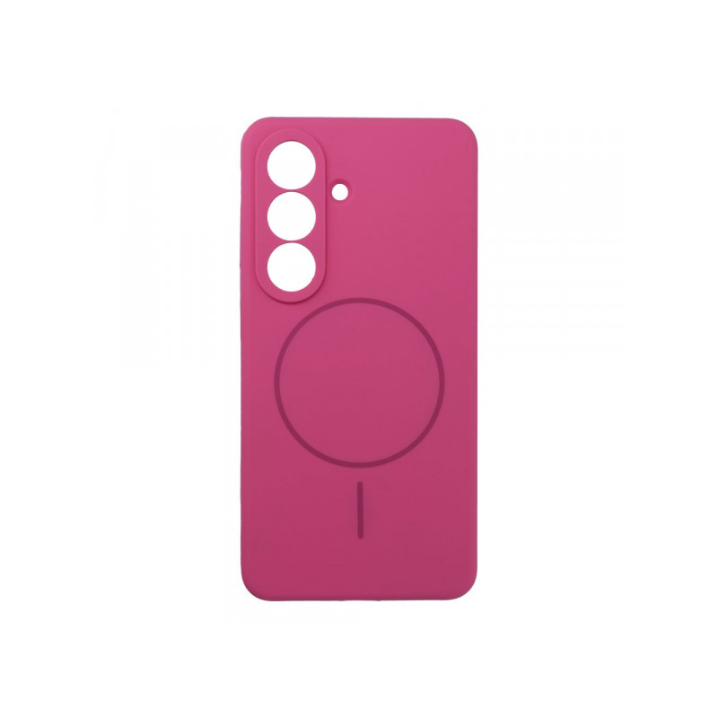 Nutitelefoni tagakaas Samsung Galaxy S26 Silicone Case 2mm Mag Tume roosa