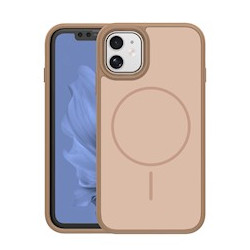 Viedtālruņa aizmugurējais vāciņš Apple iPhone 11 Frame Thin Mag Brūna