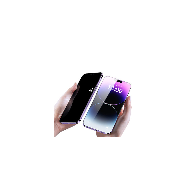 Nutitelefoni kaitseklaas Õun Iphone 15 10X Privacy Titanium