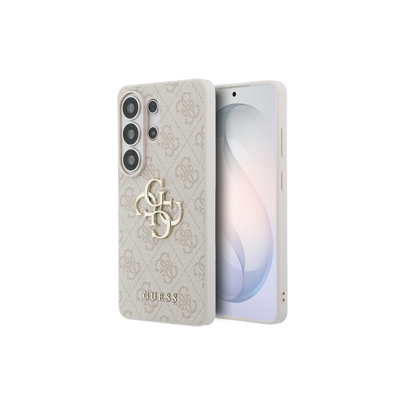 Nutitelefoni tagakaas Samsung Galaxy S26 Ultra Suur metallist logo Roosa