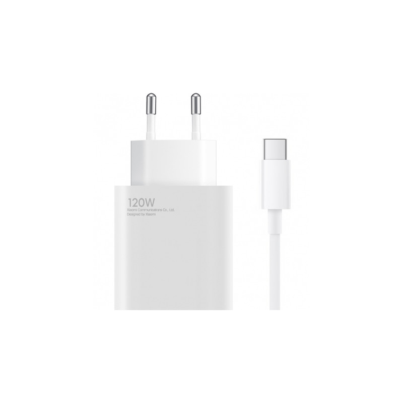 Laadimiskomplekt 120W adapter (tüüp A) + USB-C kaabel Valge