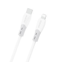 Kabelis L25SX 30W USB-C - Lightning Cable with Soft Silicone Braid Balta