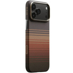 Viedtālruņa aizmugurējais vāciņš Apple iPhone 17 Pro Ultra-Slim MagSafe Bēša, Sarkana