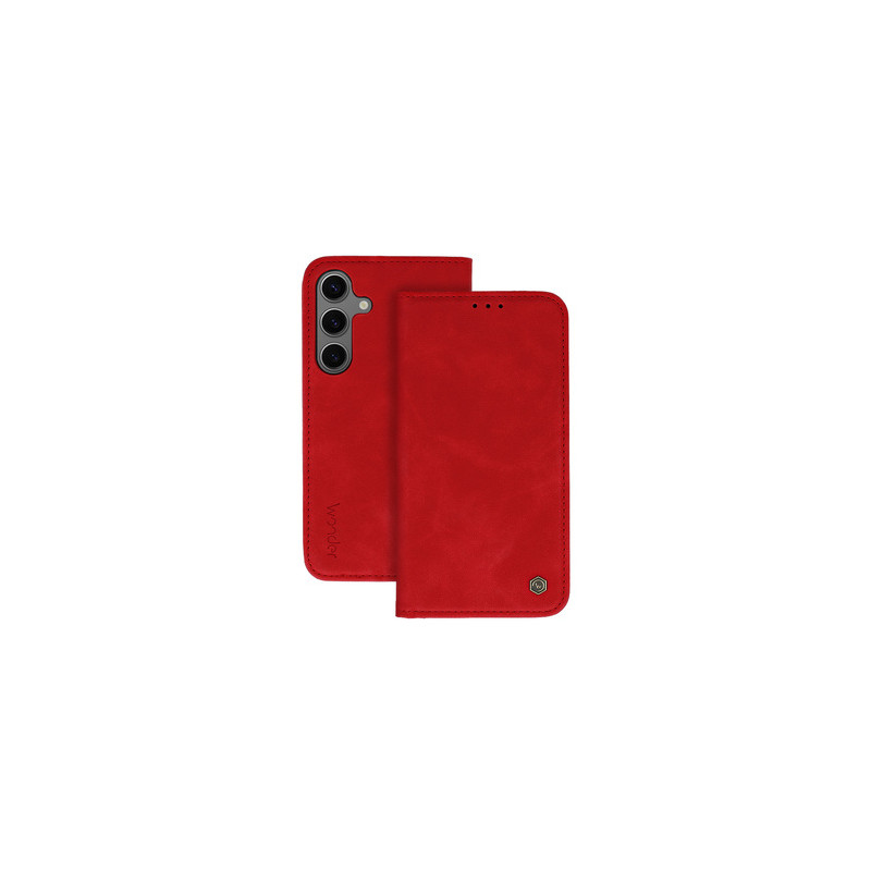 Viedtālruņa atveramais maciņš Samsung Galaxy A55 5G Smart Case Sarkana