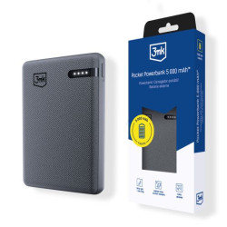 Ārējā baterija Pocket Powerbank 12W Pelēka