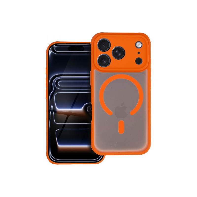 Viedtālruņa aizmugurējais vāciņš Apple iPhone 13 Full matte mag Oranža, Caurspīdīga