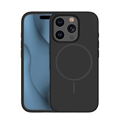 Nutitelefoni tagakaas Õun iPhone 16 Pro Õhuke Mag Must