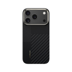 Nutitelefoni tagakaas Õun iPhone 17 Pro Kevlar Armor Air Must
