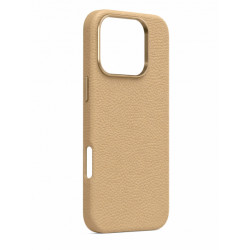 Nutitelefoni tagakaas Õun iPhone 17 Pro Max Nahk Beež