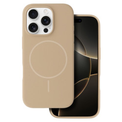 Nutitelefoni tagakaas Õun iPhone 13 Pro Mag õhuke silikoon Pruun